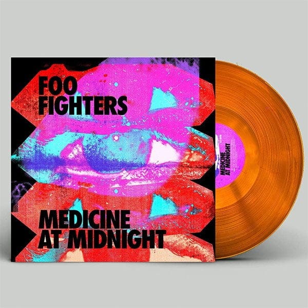 capa+disco laranja Foo Fighters - Medicine At Midnight (Orange Vinyl) - Imagem 1