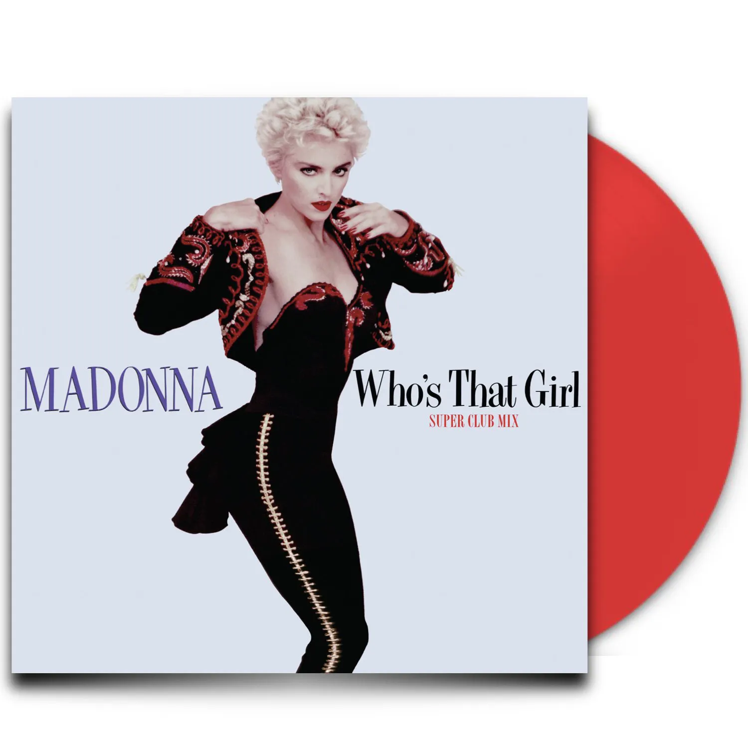 capa+disco Madonna - Who's That Girl (Red Vinyl) - Imagem 1
