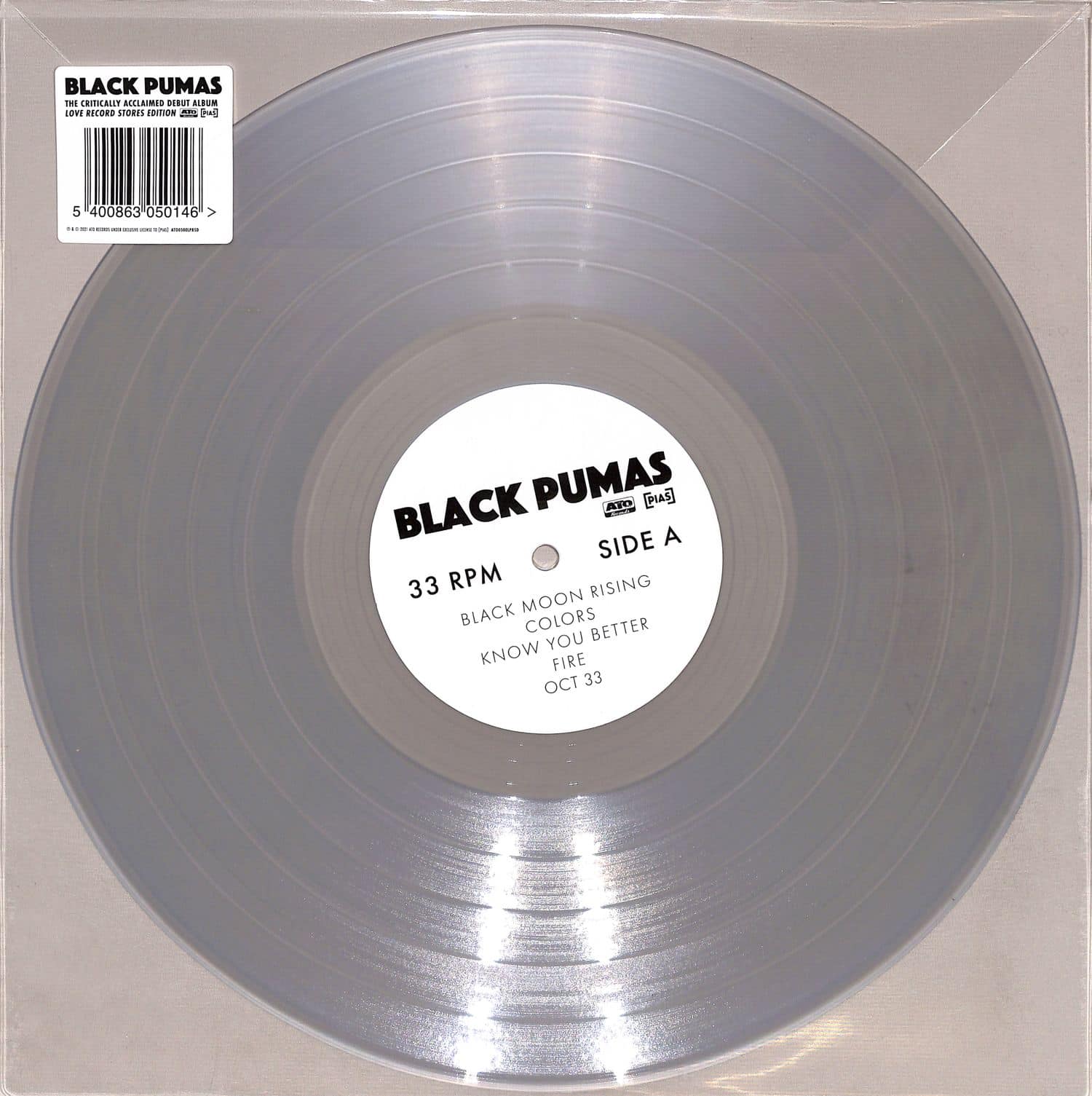 lado a Black Pumas - Black Pumas (Clear Vinyl) - Imagem 1