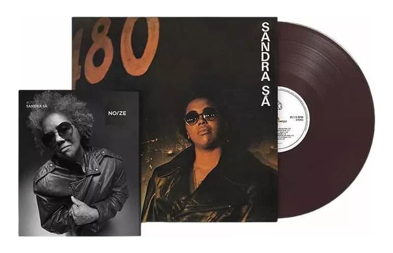 LP + disco Sandra Sá - Sandra Sá (Disco Marrom translúcido - Noize) - Imagem 1