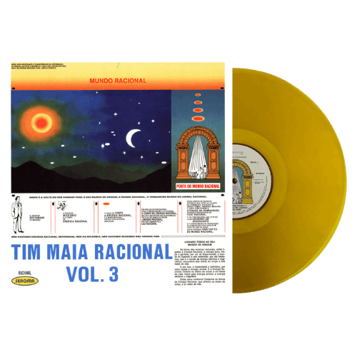 capa + disco Tim Maia - Racional Volume 3 (Disco Amarelo) - Imagem 1