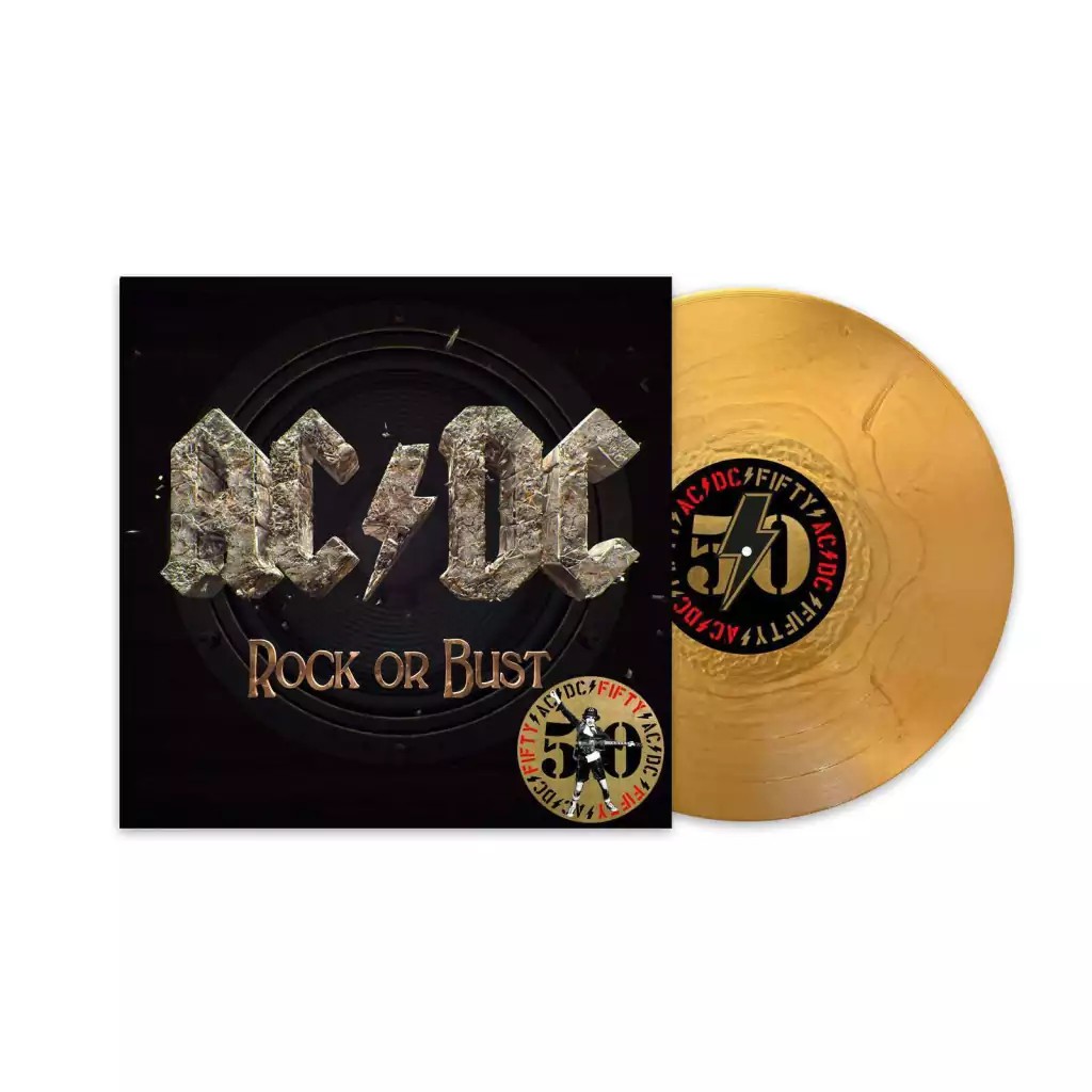 rock or bust AC/DC - Rock Or Bust (Gold Metallic) - Imagem 1