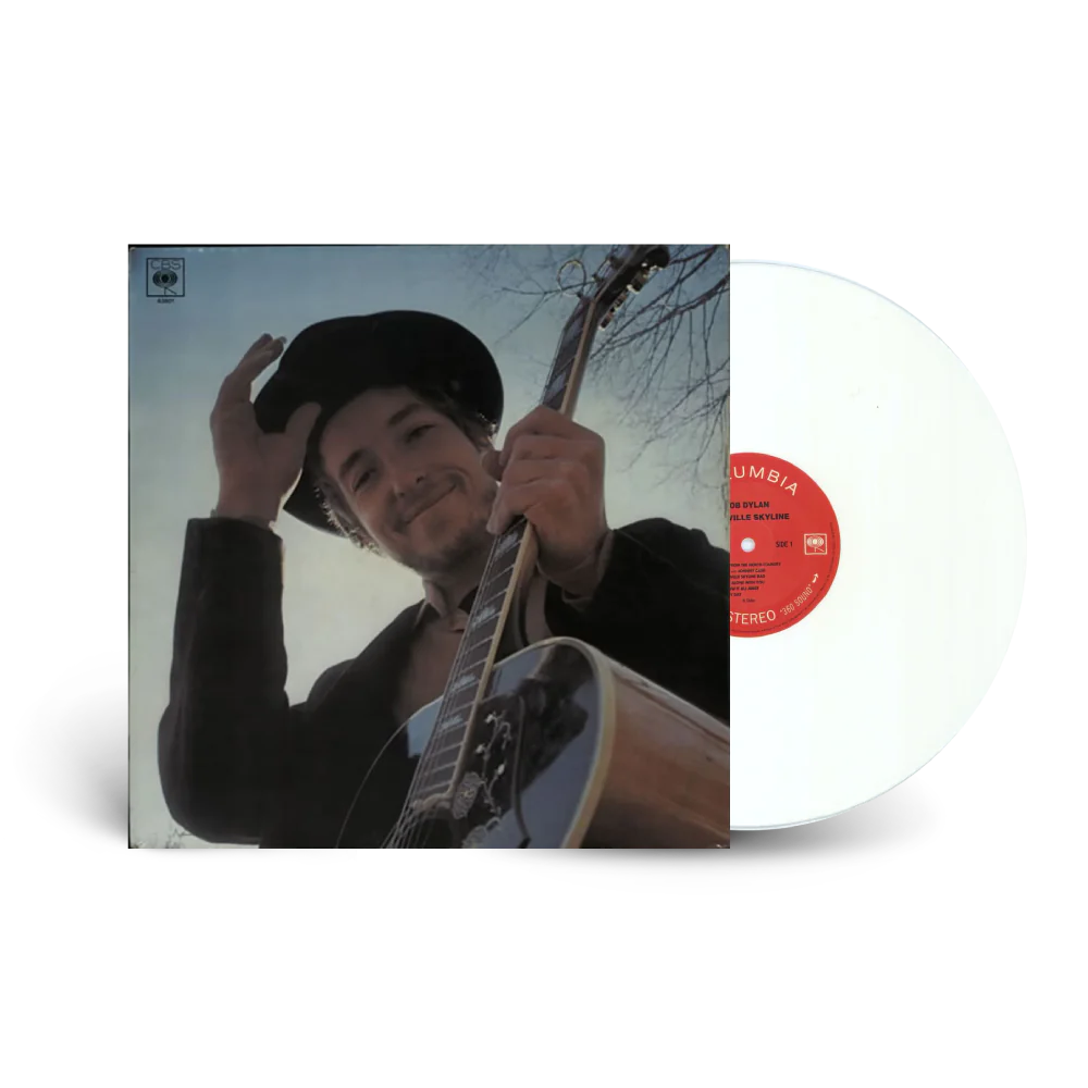 capa+disco Bob Dylan - Nashville Skyline (White Vinyl) - Imagem 1