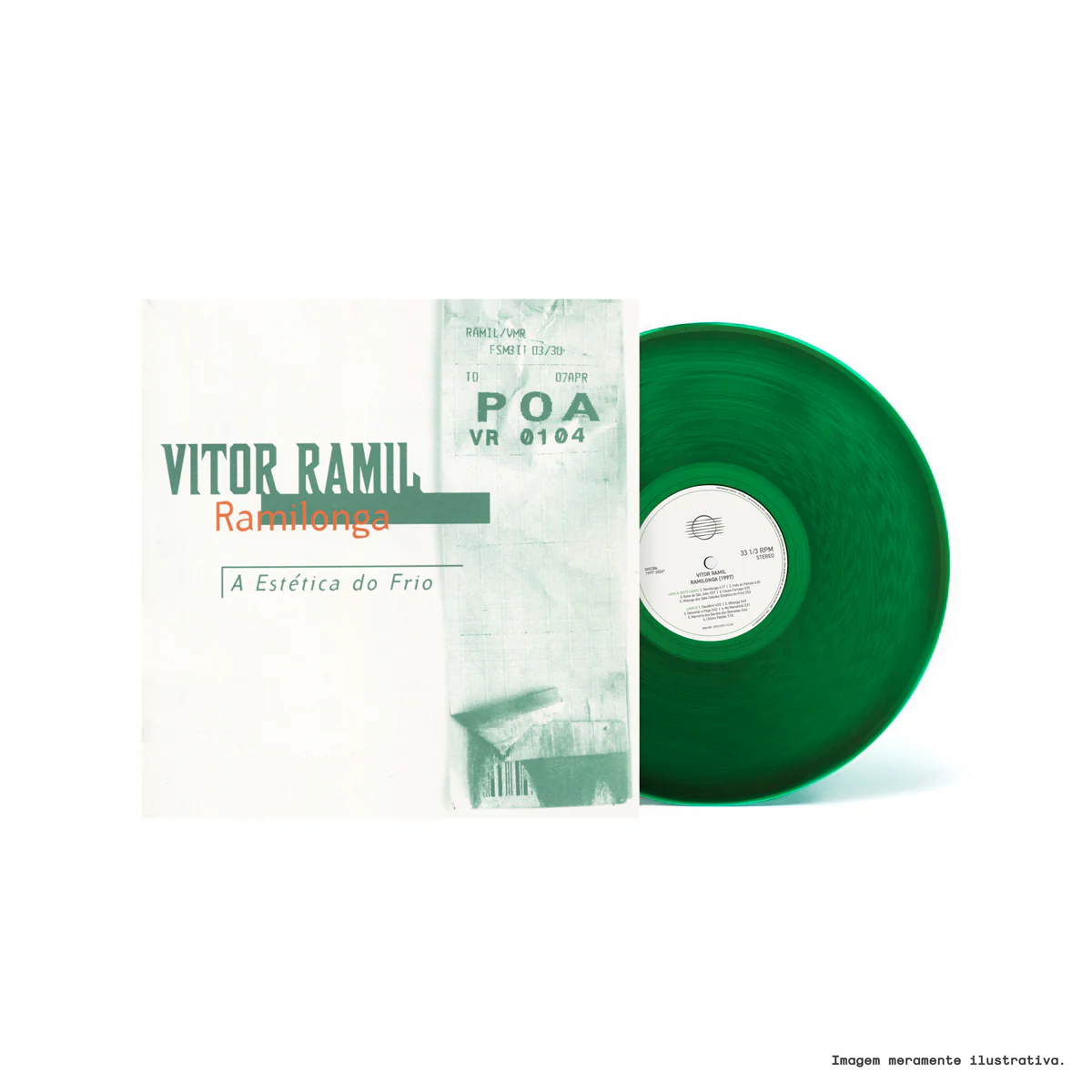 capa Vitor Ramil - Ramilonga (Disco Verde - Noize) - Imagem 1