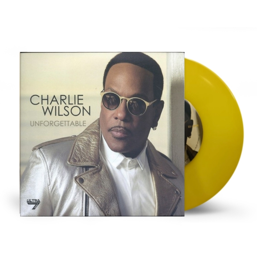 Capa e Disco Charlie Wilson – Unforgettable/There Goes My Baby (Yellow Vinyl) (Compacto 7’’) - Imagem 1