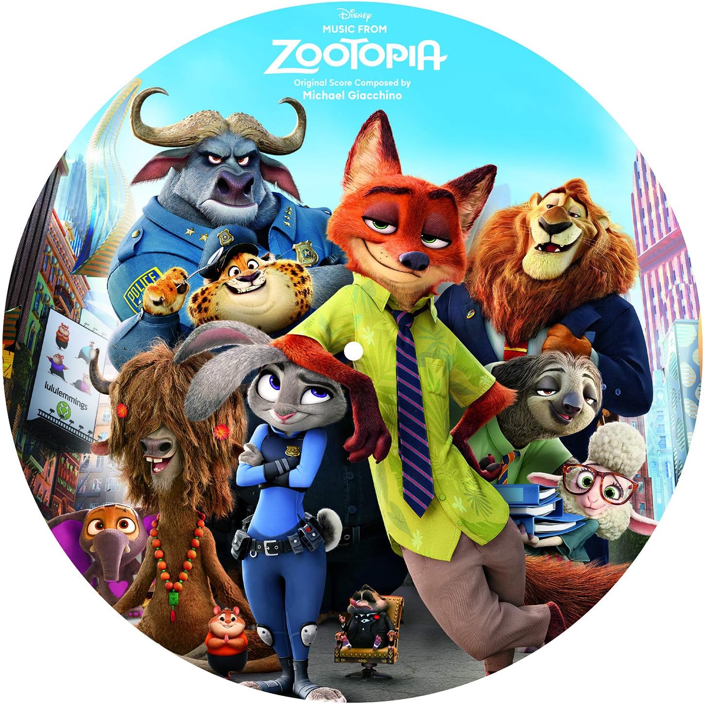 disco 2 Zootopia - Original Score Composed by Michael Giacchino (Picture Vinyl) - Imagem 1