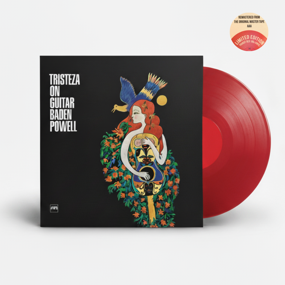 4251896110328 (340 x 340 px) (300 x 300 px) (12) Baden Powell – Tristeza On Guitar (Vinil Vermelho Translúcido) - Imagem 1